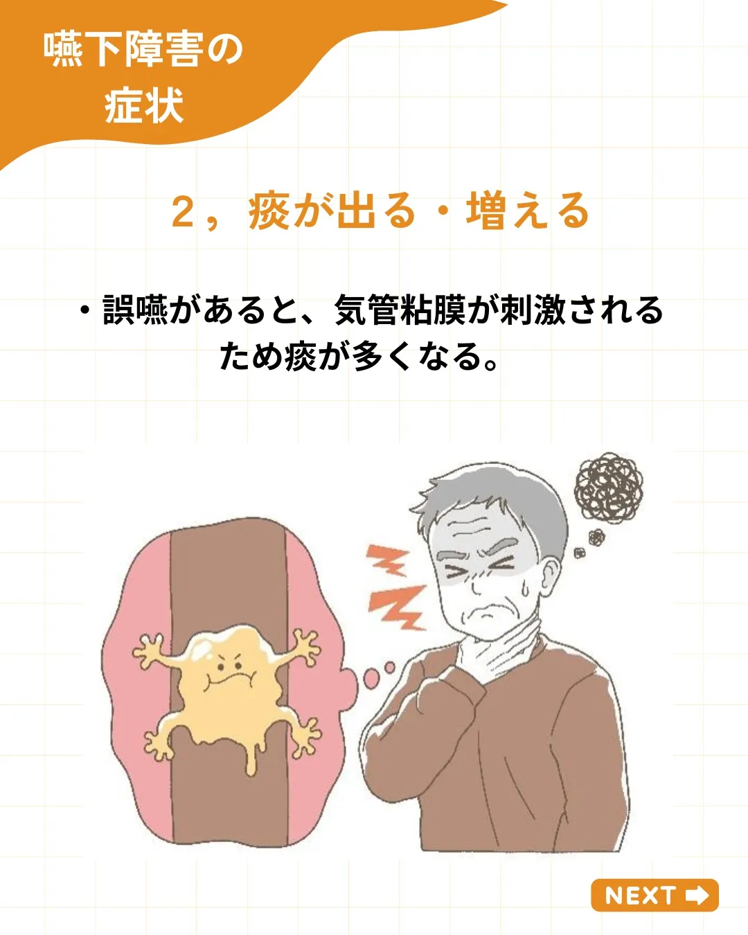 【嚥下障害の症状 〜こんなサインに気づいていますか?〜】